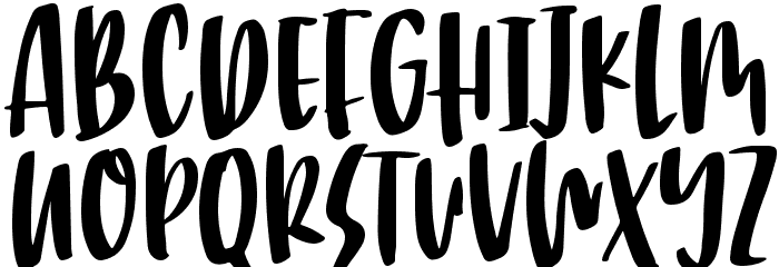 Bouncy Mate Font UPPERCASE