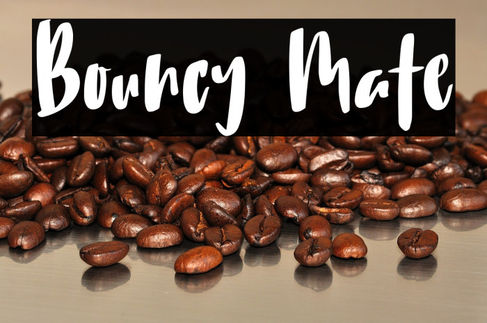 Bouncy Mate Font examples