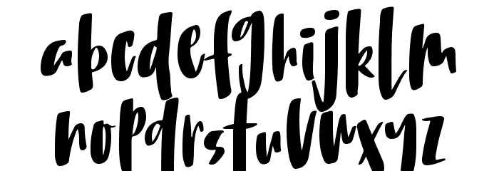 Bouncy Mate Font LOWERCASE