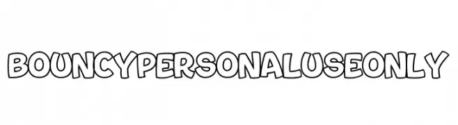 Bouncy PERSONAL USE ONLY  Fuentes Gratis Descargar