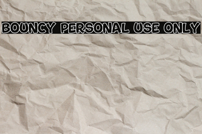 Bouncy PERSONAL USE ONLY Example 2