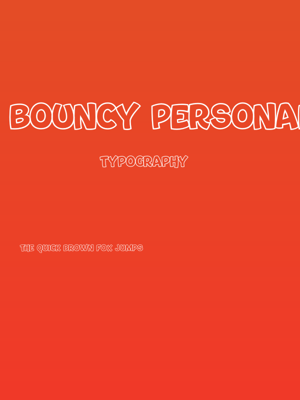 Bouncy PERSONAL USE ONLY Poster