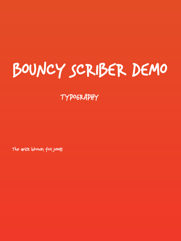 Bouncy Scriber DEMO Poster
