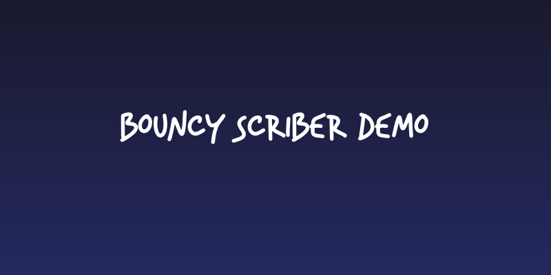 Bouncy Scriber DEMO Social Header