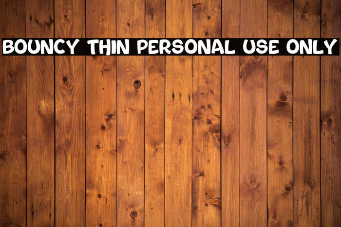 Bouncy Thin PERSONAL USE ONLY Example 1