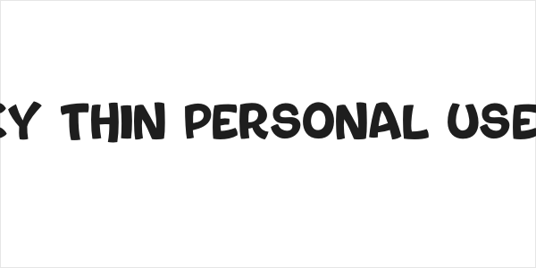 Bouncy Thin PERSONAL USE ONLY Logo
