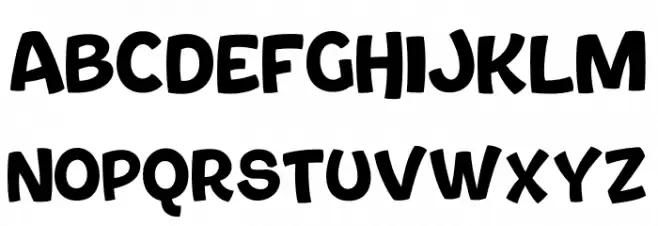 Bouncy Thin PERSONAL USE ONLY Caratteri MINUSCOLO