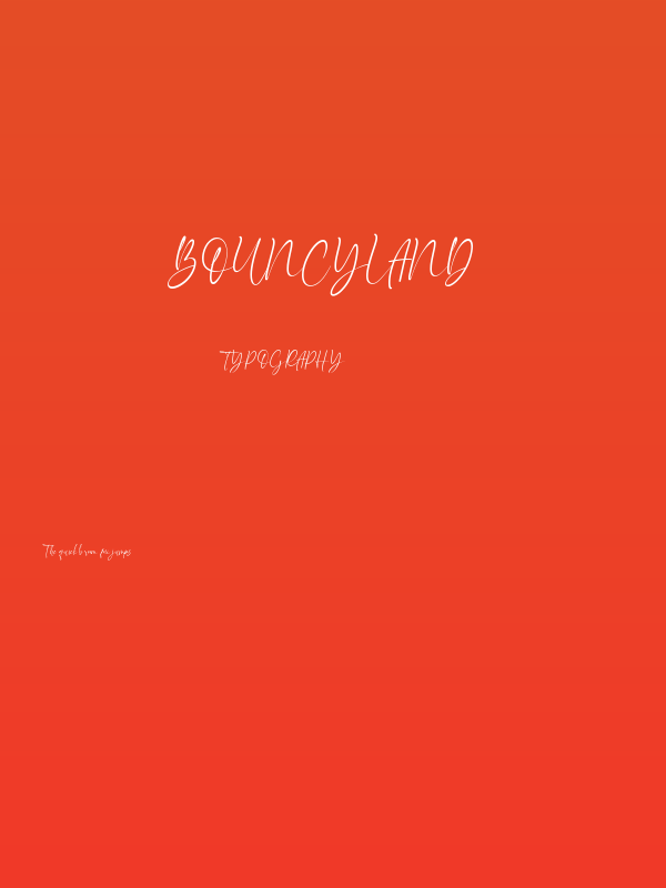 Bouncyland Poster