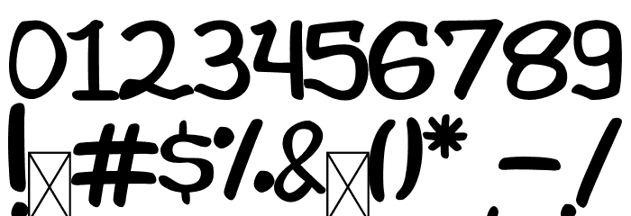 Bounjour Font OTHER CHARS