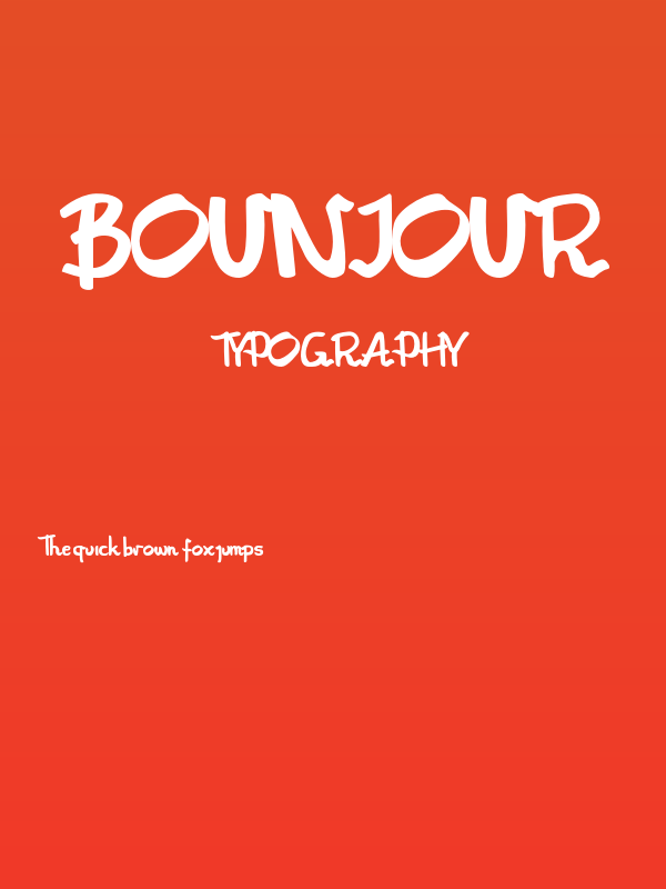Bounjour Poster
