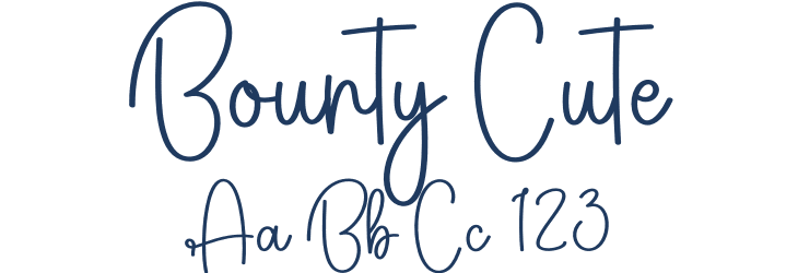 Bounty Cute Font Preview