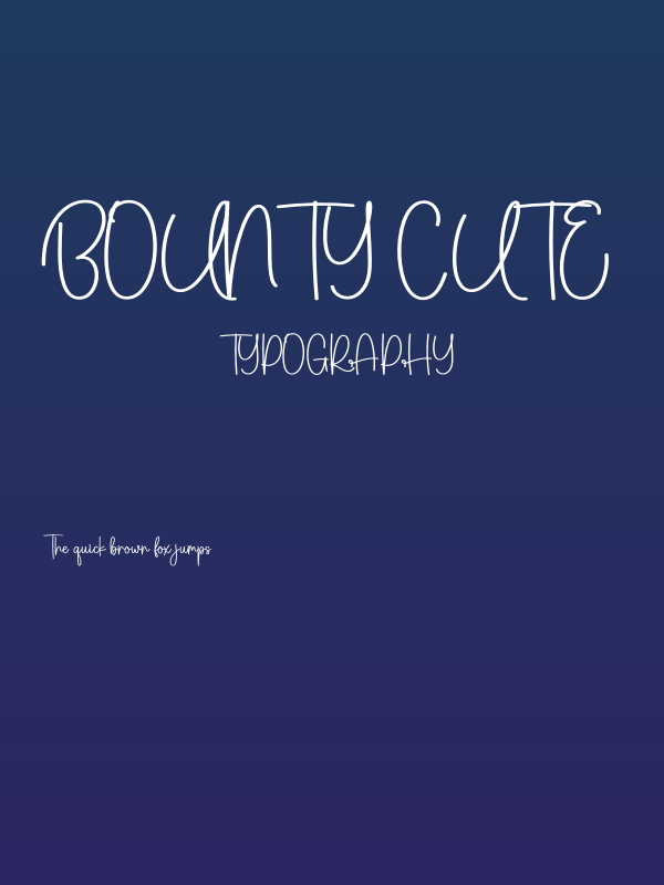 Bounty Cute Poster
