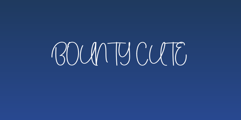 Bounty Cute Social Header