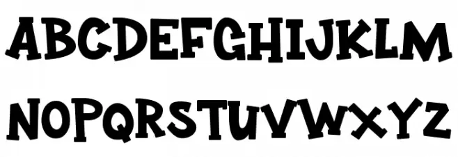 Bounty-Kid Schriftart Groß