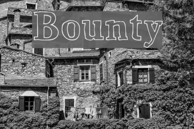 Bounty Fonte examples