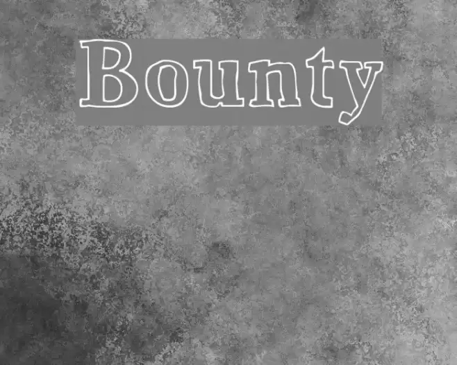 Bounty Fonte examples