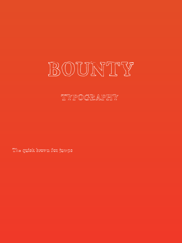 Bounty Poster