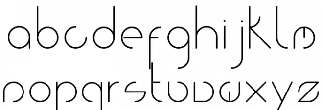 Bourbon फ़ॉन्ट लोअरकेस