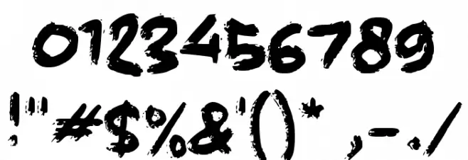 Bourdain Font OTHER CHARS