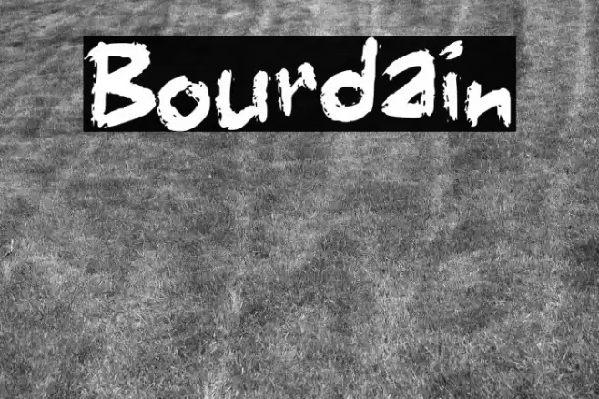 Bourdain Font examples