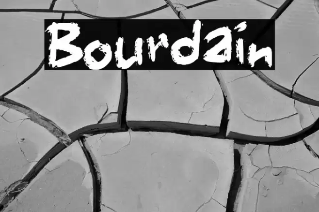 Bourdain Font examples