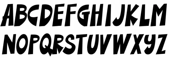 Bourney Jacker Font LOWERCASE