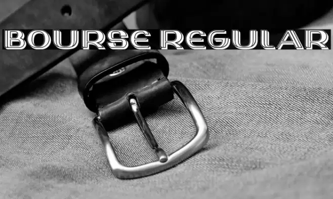 Bourse Regular Font examples