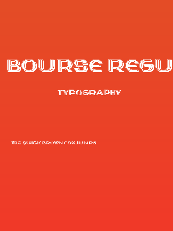 Bourse Regular Poster