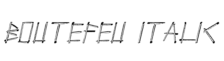 Boutefeu Italic Font
