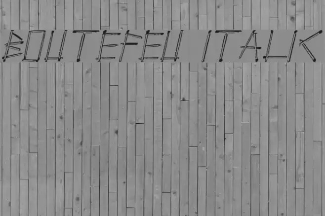 Boutefeu Italic Font examples
