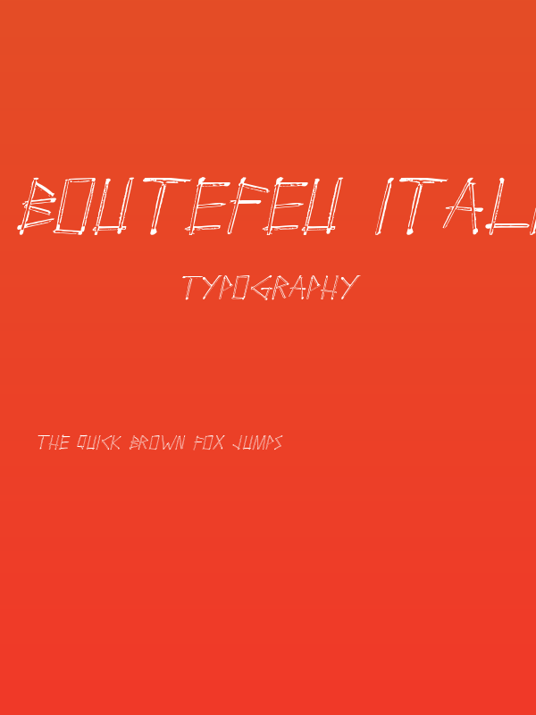 Boutefeu Italic Poster