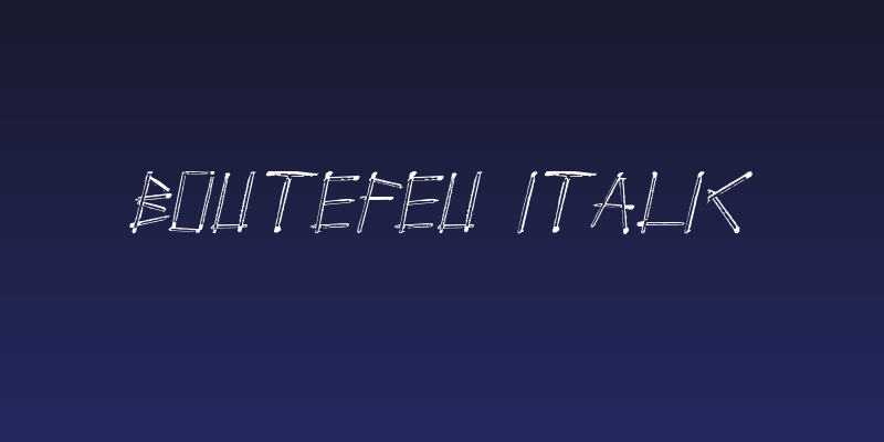 Boutefeu Italic Social Header