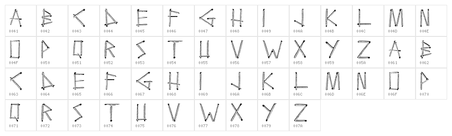 Boutefeu Regular Character Map