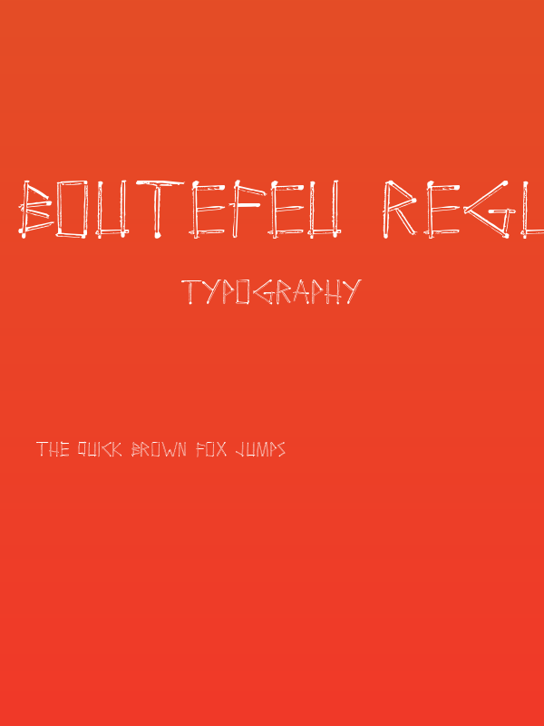 Boutefeu Regular Poster