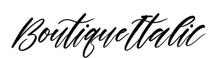 Boutique Italic  font caratteri gratis