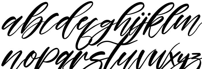 Boutique Italic Font LOWERCASE