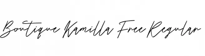 Boutique Kamilla Free Regular  Fuentes Gratis Descargar