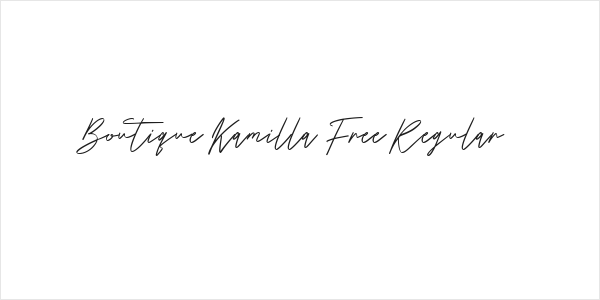 Boutique Kamilla Free Regular Logo