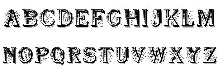 BoutiqueDisplayCaps Schriftart Kleinbuchstaben