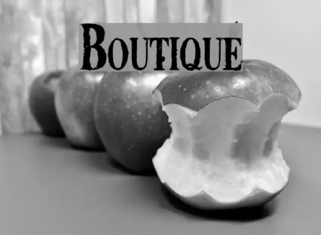 Boutique Font examples