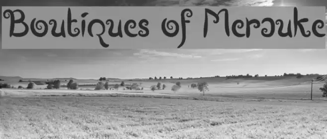 Boutiques of Merauke Font examples