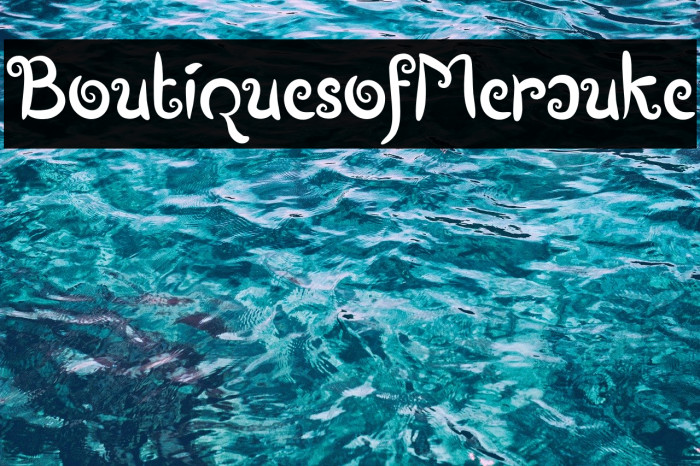 BoutiquesofMerauke फ़ॉन्ट examples