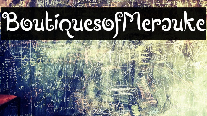 BoutiquesofMerauke फ़ॉन्ट examples