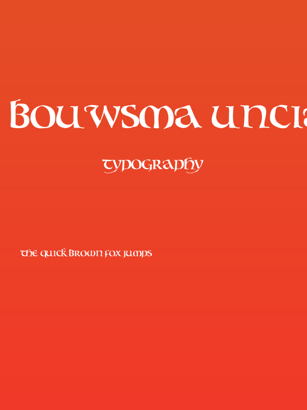 Bouwsma Uncial Poster
