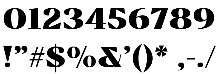 BovinoTrial-Black Font OTHER CHARS
