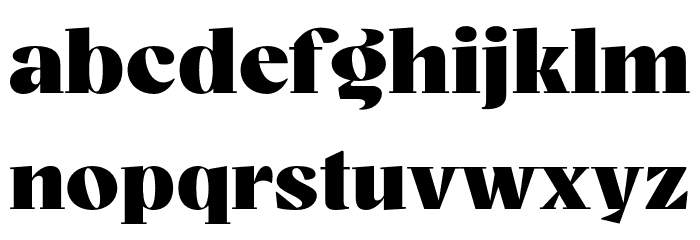 BovinoTrial-Black Font LOWERCASE