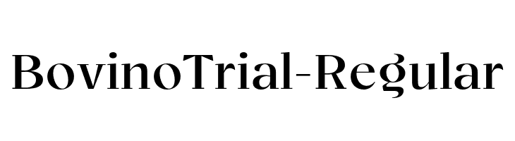 BovinoTrial-Regular  免费字体下载