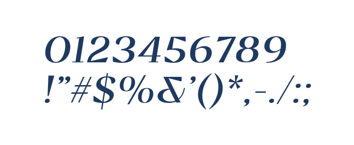 BovinoTrial-RegularItalic Other Characters
