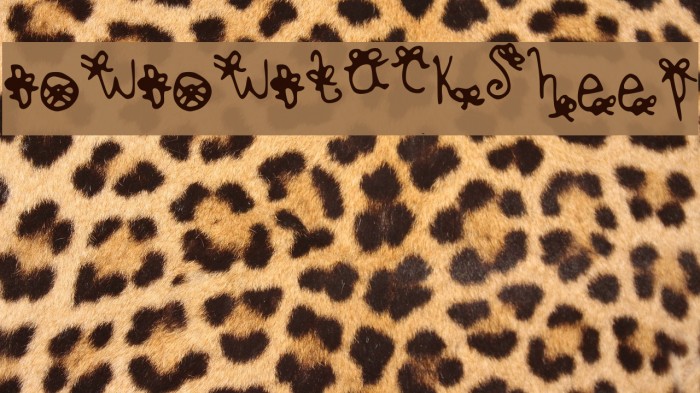 BowBowBlackSheep Font examples