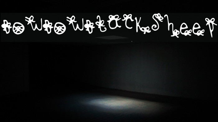 BowBowBlackSheep Font examples